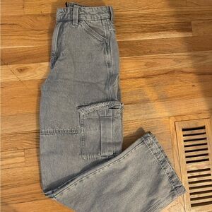 H&M Women's Gray Cargo Jeans
